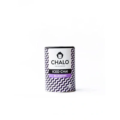 Afbeelding van CHALO Blueberry Iced Chai Vegan Blauwe bes Tea Zwarte Assam thee 300GR