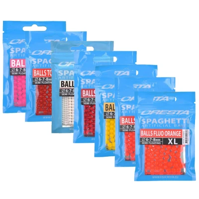 Afbeelding van Cresta Spaghetti Balls Xlarge (6 7 8mm) Kleur : Blood Red