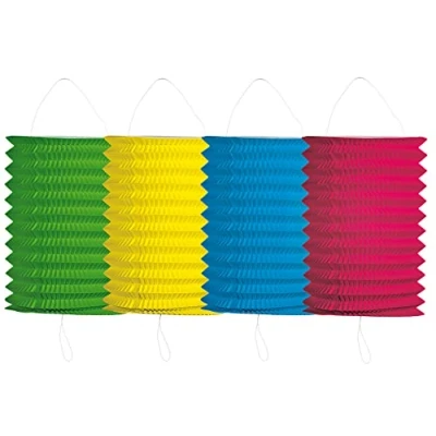 Afbeelding van Folat Lampion effen kleur 16 cm Sint maarten lampionnen optocht papier