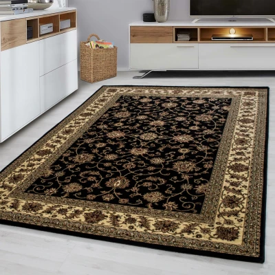 Afbeelding van Marrakesh Nimrud Oosters Vloerkleed Zwart Laagpolig 240x340cm