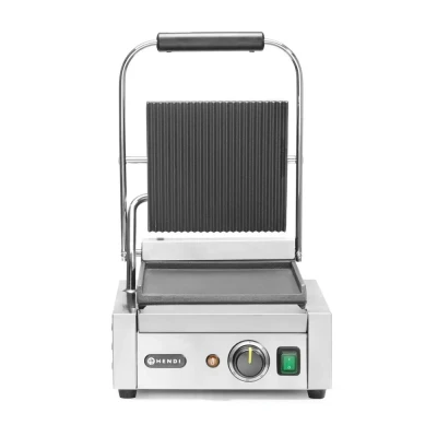 Afbeelding van Hendi Contactgrill enkel, RVS, 37(b)x31(d)x21(h)cm, 263600