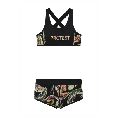 Afbeelding van Protest Prtfavour Jr Bralette bikini set Meisjes Uitneembare vulling Sportieve True Black