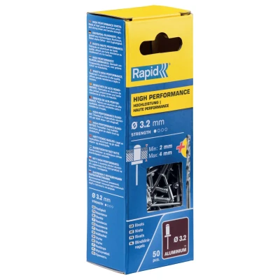 Afbeelding van Rapid blindklinknagel alu + drill 3.2x8mm (50st)