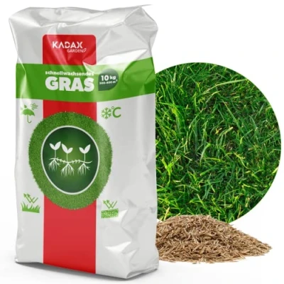Afbeelding van KADAX Graszaad 300 400 m² Snelgroeiende Snelkieming Gazonzaadjes Vorstbestendig gazon 10 kg
