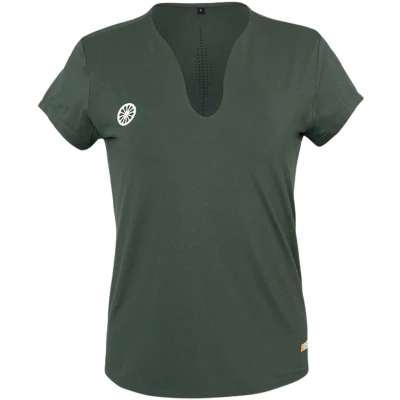 Afbeelding van THE INDIAN MAHARADJA breeze tee T shirt tennis km dames donkergroen