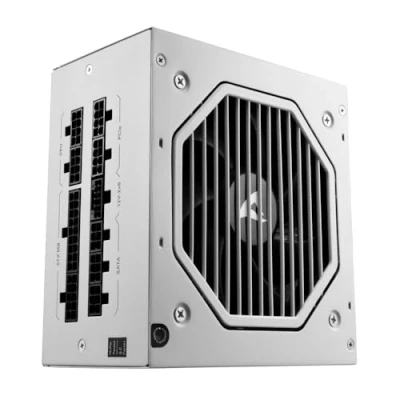 Afbeelding van Sharkoon Rebel P20 850 White (wit, 1x 12 pins hoogvermogenconnector, 4x PCIe, kabelbeheer, watt) (850 W), PC voedingseenheid, Wit