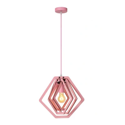 Afbeelding van Lucide MAURO Hanglamp Kinderkamer 1xE27 Roze