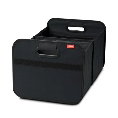 Afbeelding van achilles opvouwbare kofferbakorganizer, autotas, vouwmand, opbergtassen, kofferbaktas, zwart, 50 cm x 32 27 zwart