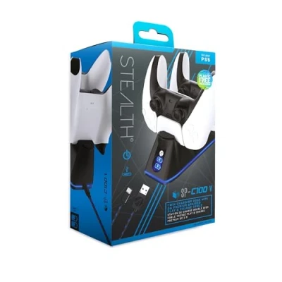 Afbeelding van Station de Recharge Double STEALTH SP C100 V avec câble Play &amp; Charge pour PS5