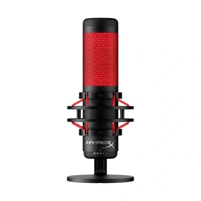 Image de HyperX HX MICQC BK QuadCast Micro Autonome Complet pour les streamers, créateurs de contenu et joueurs Noir