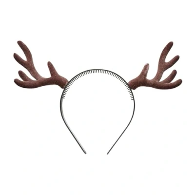 Afbeelding van Widmann 9538D rendierhout gevlokt haaraccessoires voor Kerstmis, carnaval, themafeest