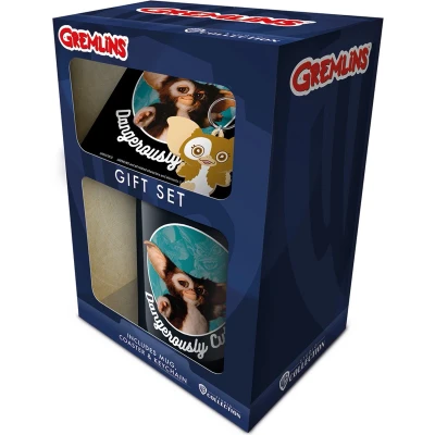 Afbeelding van Gremlins Dangerously Cute mok, onderzetter en sleutelhanger geschenkset