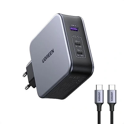 Afbeelding van UGREEN Neoxede 140W USB C Oplader snellader wallcharger Macbook