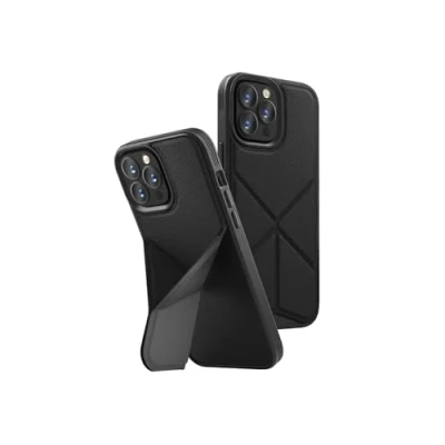 Afbeelding van Uniq etui Transforma iPhone 14 Pro Max 6,7&quot; Magclick Oplaadcarny/ebony Zwart (Apple Max), Smartphonehoes,