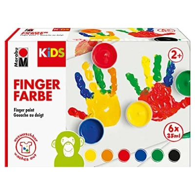 Afbeelding van Marabu Kids Vingerverf 6 kleuren x 35 ml