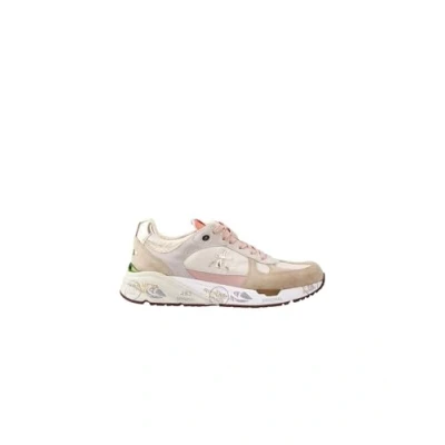 Afbeelding van Premiata Mase d Sneakers Suède Dames Taupe Maat 37