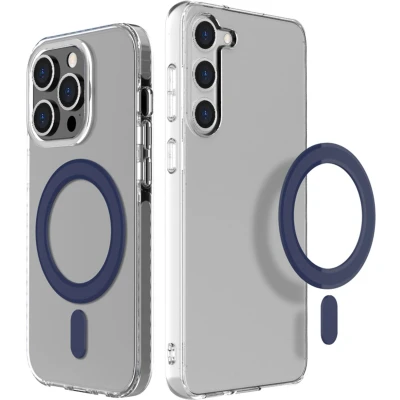 Afbeelding van iMoshion Magneet Sticker Geschikt voor Magnetisch opladen elke smartphone Donkerblauw