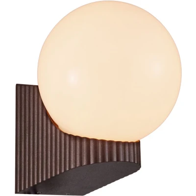 Afbeelding van Nordlux Hayley wandlamp bruin metalic