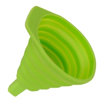 Afbeelding van Fackelmann Opvouwbare siliconen trechter 8,5 x 3,5 10 cm, flexibele (kleur: groen), hoeveelheid: 1