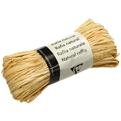 Afbeelding van Clairefontaine, 196071C, natuurlijke Raffia streng, lengte 1,50 m voor 50 g, creatieve hobby&#039;s, geschenkverpakking, hoe het zelf