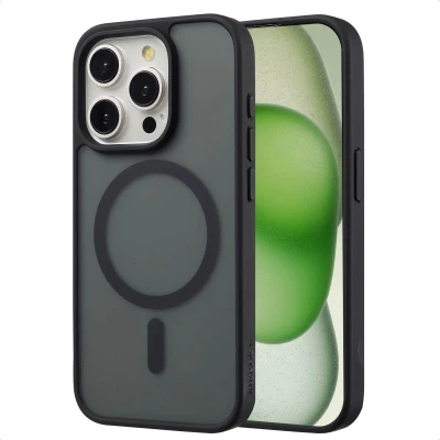 Afbeelding van imoshion Hoesje Geschikt voor iPhone 15 Pro Color Guard Backcover MagSafe Zwart