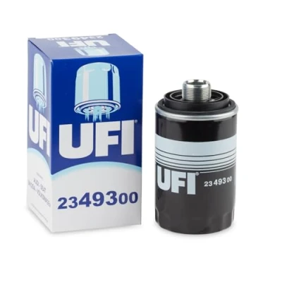 Afbeelding van UFI 23.493.00 Oliefilter M 27 X 1,5 Met twee terugloopbeveiligingskleppen Opschroeffilter AUDI: A6 C7 Avant, Saloon, A3 Sportback