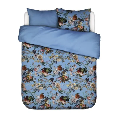 Afbeelding van ESSENZA Isabella Dekbedovertrek Azur blue Lits Jumeaux XL 260x200/220 cm