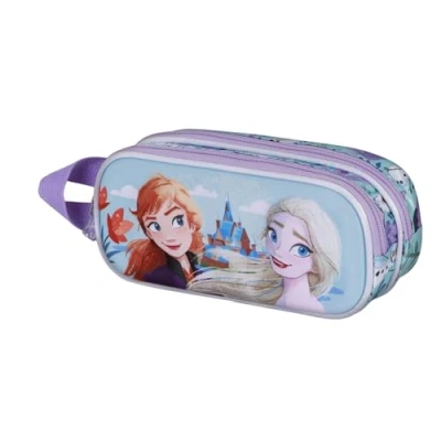 Afbeelding van Disney Frozen 2 Spring 3D etui dubbel blauw 22 x 10 cm, ijskoningin 2, één maat, Dubbele etui,