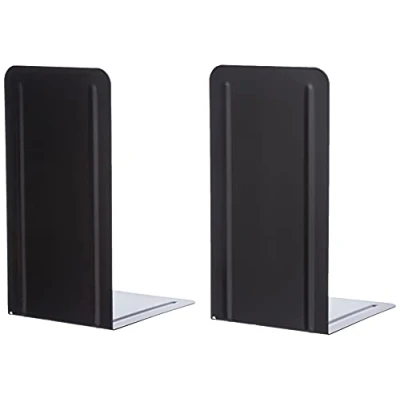 Afbeelding van ALCO Albert 4303 11 boekensteunen van metaal, 130 x 240 140 mm, 2 delig, zwart