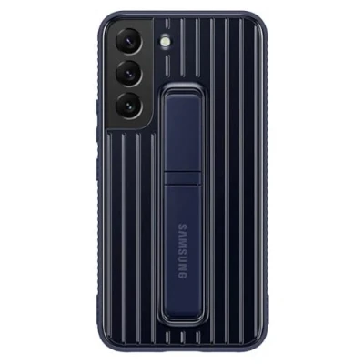 Afbeelding van Samsung PC Clear Protective Standing Back Cover Blauw Galaxy S22+