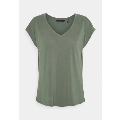 Afbeelding van Vero Moda Vmfilli V NECK TEE Tshirt basic, Dames, Maat: XS, Laurel wreath