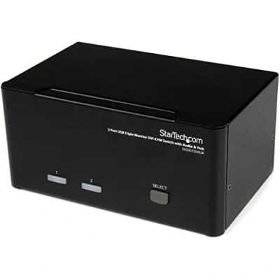 Afbeelding van Randapparaten: KVM Switch: StarTech.com SV231TDVIUA switch Zwart