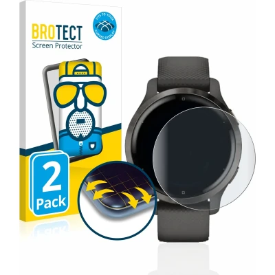 Afbeelding van BROTECT Screenprotector voor Garmin Venu 2S Folie Beschermfolie matte volledig dekking (2 Stuks)