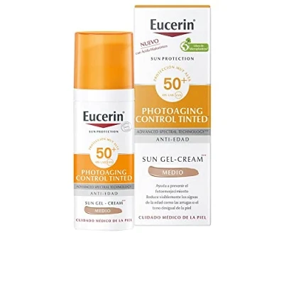 Afbeelding van Eucerin Sun Photoaging Control Tinted Gel Cream SPF 50+ Medium