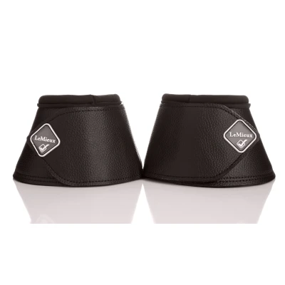 Image de LeMieux Cloches d&#039;Obstacles WrapRound Peau d&#039;Agneau Noir Cob