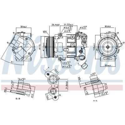 Afbeelding van Nissens Airco compressor 890324