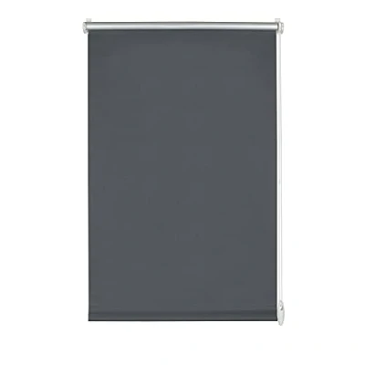 Image de GARDINIA Store Thermique avec Verso pour Serrage ou Collage, Réflexion maximale de la Lumière, Economie d&#039;Énergie, Opaque, Pièces Fixation Incluses, EASYFIX, Ardoise, 75 x 210 cm (lxH)