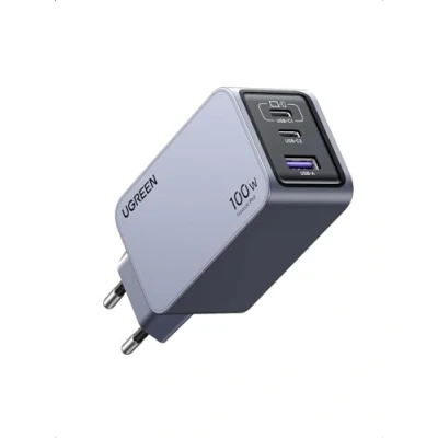 Afbeelding van UGREEN Nexode Pro 100 W snellader USB C 3 poorten GaNInfinity stekker compatibel met iPhone 16 Plus Max 15 14 13 12 Galaxy PPS 45W S24 Ultra S23 S22 Pixel iPad MacBook Air M3 M2 M1