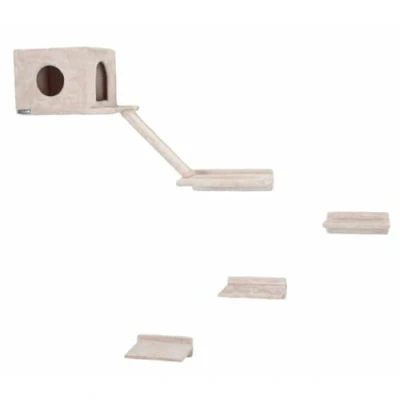 Afbeelding van Kerbl Klimwand Montblanc voor Katten Beige 6 Delig
