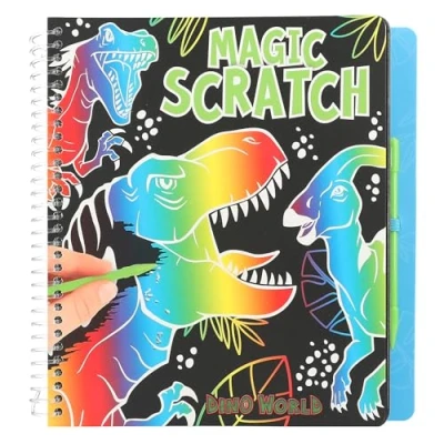 Afbeelding van Dino World Magic Scratch boek