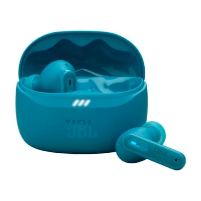 Image de Ecouteurs sans fil Bluetooth JBL Tune Beam 2 avec réduction de bruit Bleu turquoise