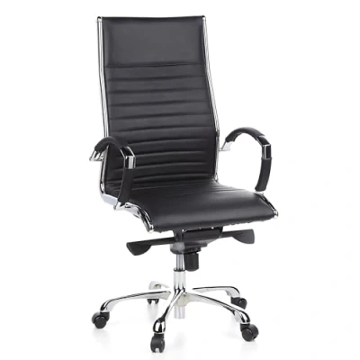 Afbeelding van hjh office Parma 20 Bureaustoel Leder Zwart