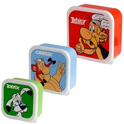 Afbeelding van Astérix en Obelix brooddoos set van 3 Puckator