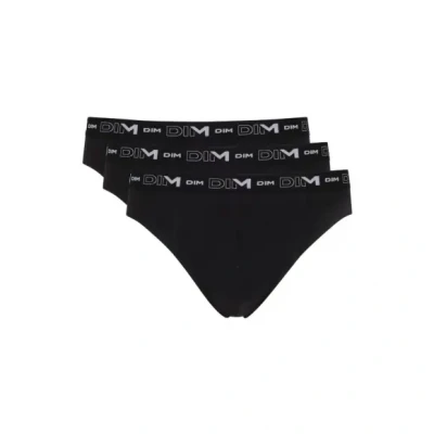 Afbeelding van DIM Katoen Stretch Comfort x3 herenslips (3 stuks), zwart.