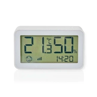 Afbeelding van Slimme temperatuursensor Nedis SmartLife (ZigBee, Klok, Hygrometer, Binnen, Batterij)
