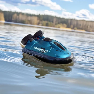 Afbeelding van MikaMax Mini RC Hovercraft Afstandbestuurbare Boot Gadget Cadeau 8,4 x 5,4 3,7 cm