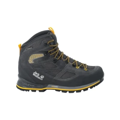 Afbeelding van Jack Wolfskin Outdoorschoenen Black burly yellow xt, Heren, Maat: 44.5, xt Veloursleer