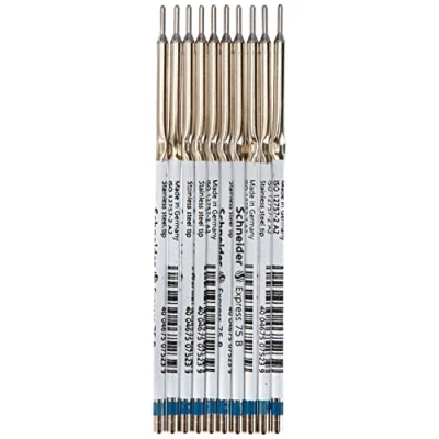Afbeelding van Schneider Express 75 B balpenvulling, internationale inkt, 10 stuks