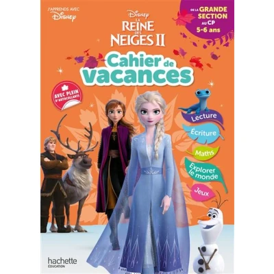 Image de Disney la Reine des Neiges de Grande Section au CP Cahier vacances 2025