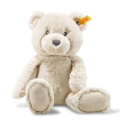 Afbeelding van Steiff Bearzy Teddybeer, beige, 28 cm, pluche beer om te knuffelen en spelen, voor baby&#039;s kinderen, zacht de babyhuid, machinewasbaar